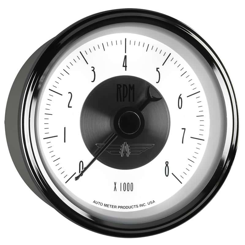 AutoMeter — Autometer Prestige Pearl Series - Tachometer 3 3/8in 8K RPM In-Dash
3-3/8" TACH, 8,000 R - view 7