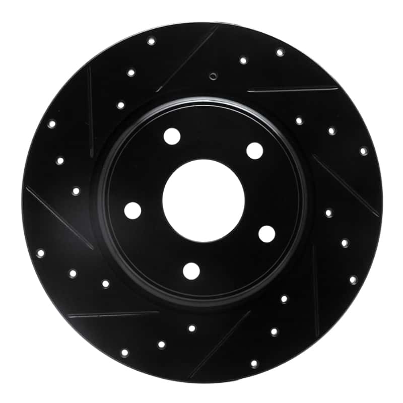 R1 Concepts — R1 12-20 Chrysler Town & Country Rear Left Drilled & Slotted Black Brake Rotor
R1 Brake Rotor Drill - view 1