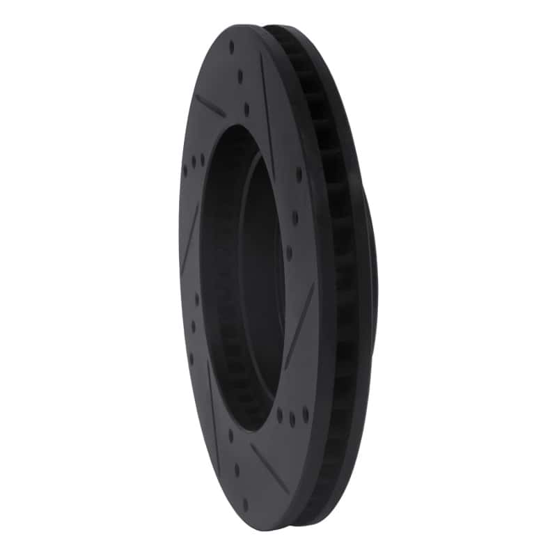 R1 Concepts — R1 10-17 Lexus CT200H Front Left Drilled & Slotted Black Brake Rotor
R1 Brake Rotor Drill - view 4