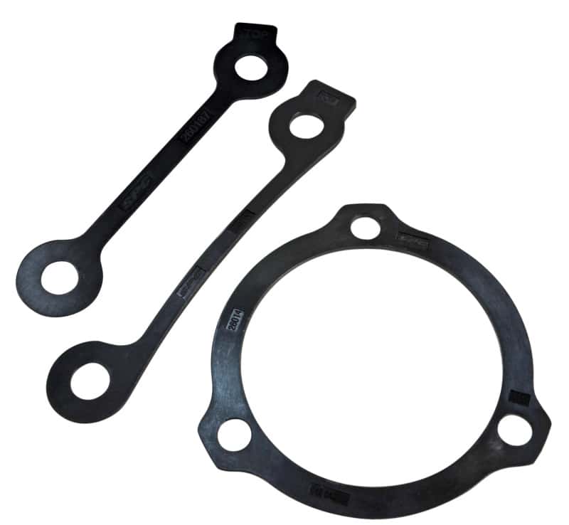 SPC Performance — SPC Performance Jeep 07-15 Wrangler / 99-04 Grand Cherokee +.5 Degree Camber & Caliper Shim Kit
FRNT SHIM EA
CAMBER SHIM - view 1