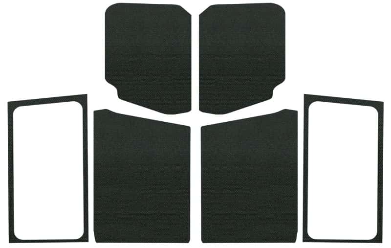 DEI — DEI 18-23 Jeep Wrangler JL 2-Door Boom Mat Complete Headliner Kit - 7 Piece - Black
Sound Dampening Kit - view 7