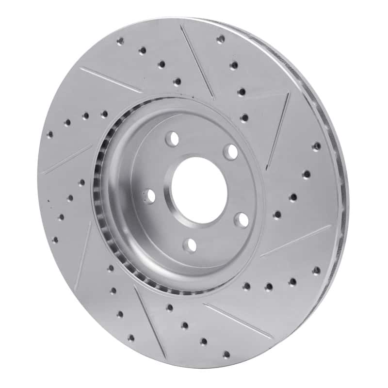 R1 Concepts — R1 04-19 Ford Focus Front Left Drilled & Slotted Silver Brake Rotor
R1 Brake Rotor Drill - view 4