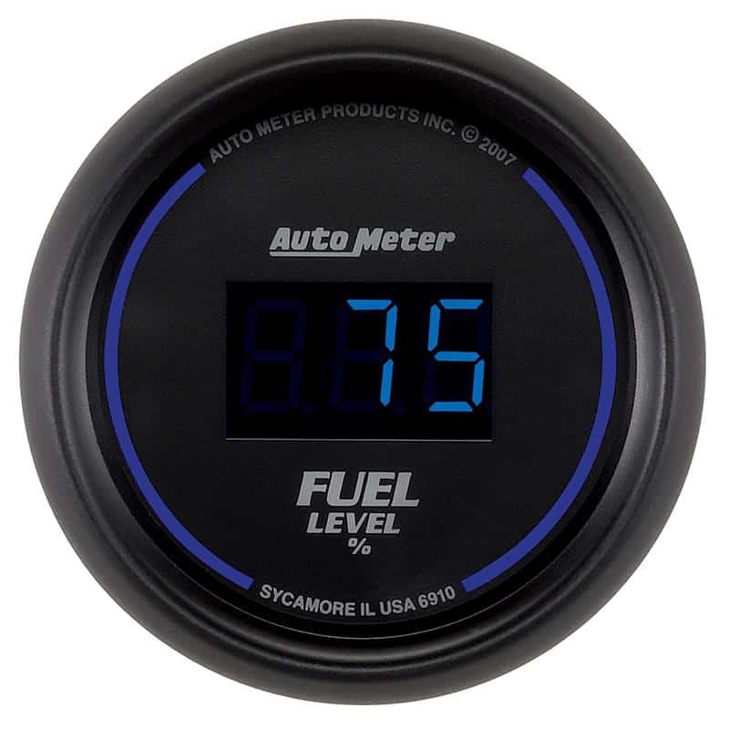 AutoMeter — Autometer Cobalt Digital 52.4mm Black Programmable Empty-Full Range Fuel Level Gauge
GA 2" FUEL UNIV CBD - view 2