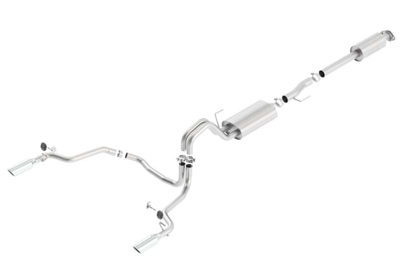 Borla — Borla 15-16 Ford F-150 2.7L/3.5L V6 / 5.0L V8 Ext. Cab Std. Bed CB Exh Touring Single Split Rear Ext
Cat-Back System
ExhstSysKt - view 3
