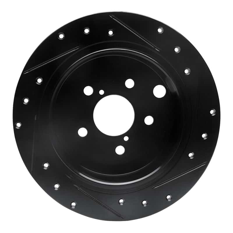 R1 Concepts — R1 12-23 Subaru Crosstrek Rear Left Drilled & Slotted Black Brake Rotor
R1 Brake Rotor Drill - view 5