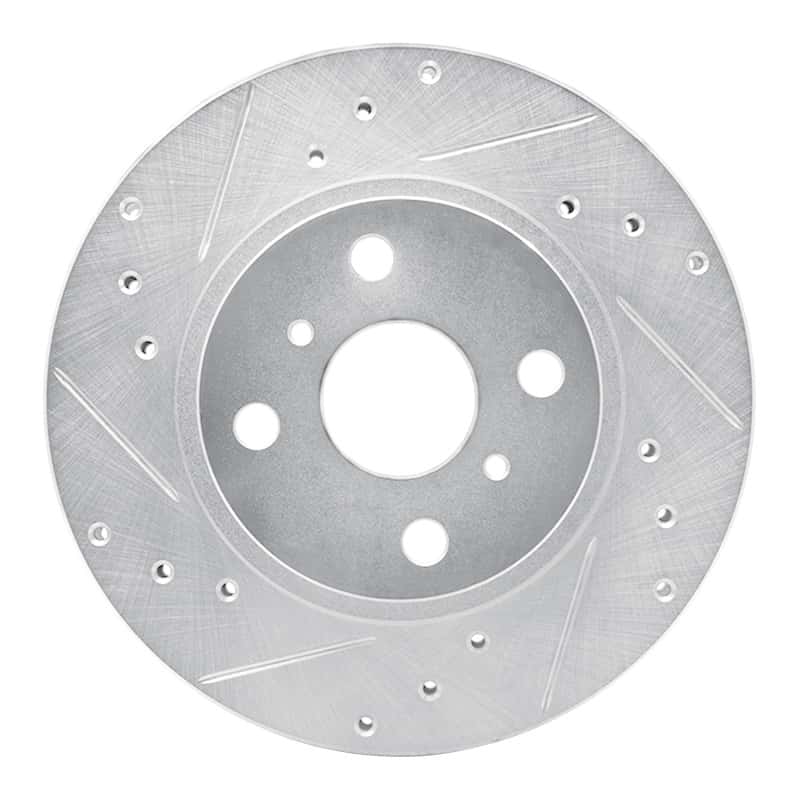 R1 Concepts — R1 87-92 Geo Prizm Front Left Drilled & Slotted Silver Brake Rotor
R1 Brake Rotor Drill - view 1