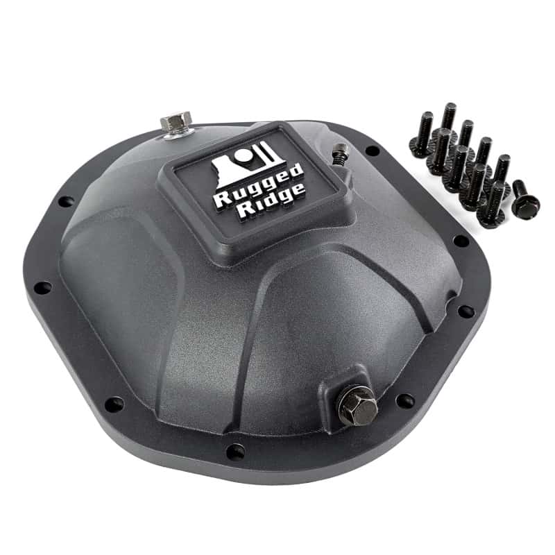 Rugged Ridge — Rugged Ridge Boulder Aluminum Differential Cover Dana 44 Black
Differential Cover - view 2