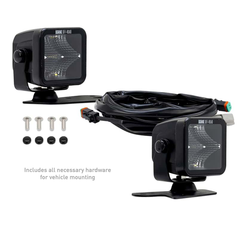 Borne Off-Road — Borne Off-Road 21+ Bronco Light Pods 2pc Ditch 3x3 Spot Upfit - view 10