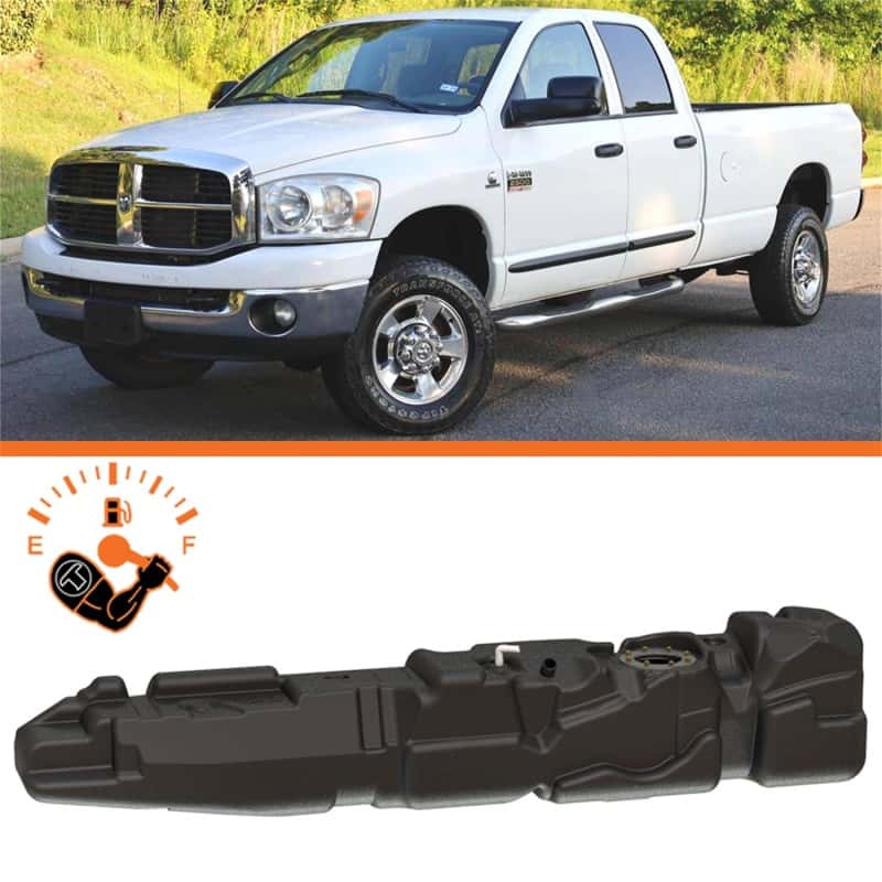 Titan Fuel Tanks — Titan Fuel Tanks 03-12 RAM 2500/3500 Cummins Crew Cab Long Bed 60 Gallon XXL Mid-Ship Fuel Tank
Fuel Tank - view 1
