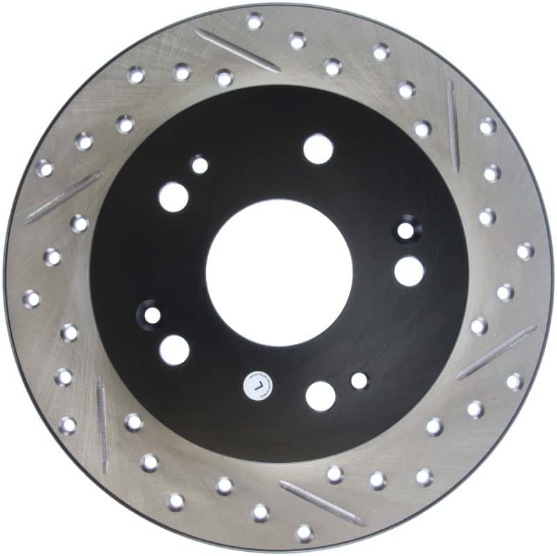 Stoptech — StopTech 06-09 Honda Civic Ex/Si Slotted & Drilled Left Rear Rotor
Disc Brake Rotor
Slot/Drill Rotor - view 2