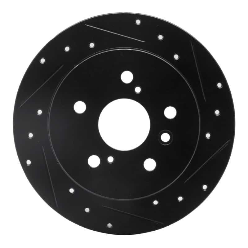 R1 Concepts — R1 07-12 Lexus ES350 Rear Right Drilled & Slotted Black Brake Rotor
R1 Brake Rotor Drill - view 1