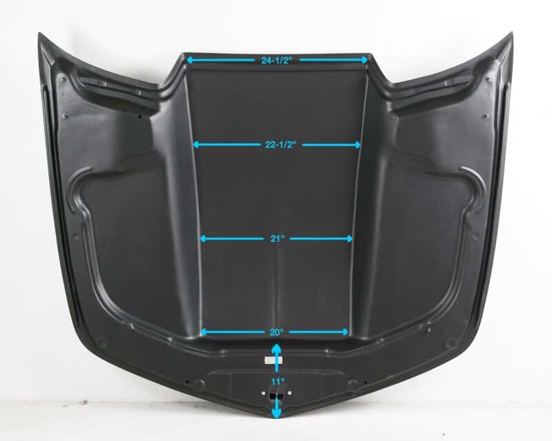 Anderson Composites — Anderson Composites 10-15 Chevrolet Camaro Type-COPO 3in Cowl Hood - Fiberglass - view 6