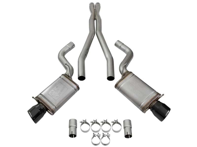 aFe — aFe Mach Force-Xp 3in CB Stainless Steel Dual Exhaust System w/ Black Tips 09-15 Cadillac CTS-V
Cat-Back Exhaust - view 6