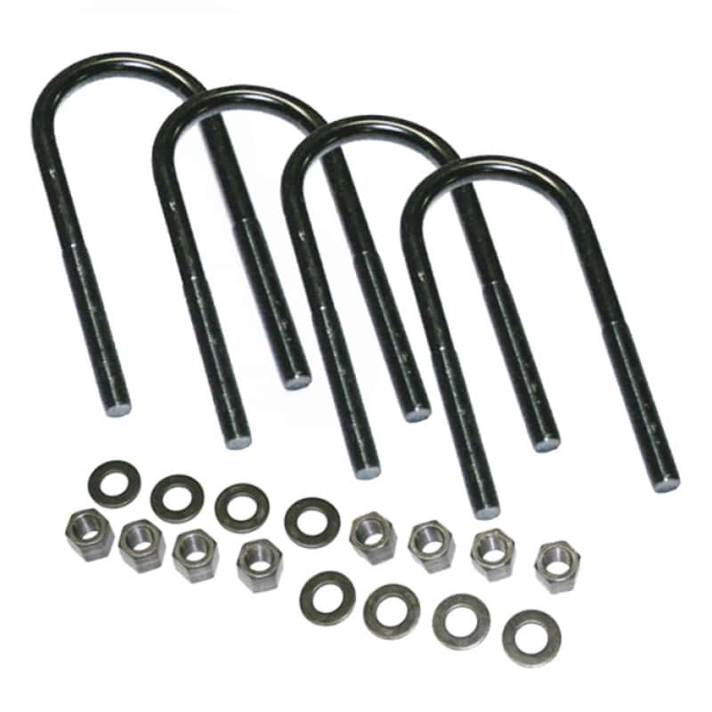 Superlift — Superlift U-Bolt 4 Pack 9/16x3-1/8x10 Round w/ Hardware
Spring Axle U-Bolt - view 1