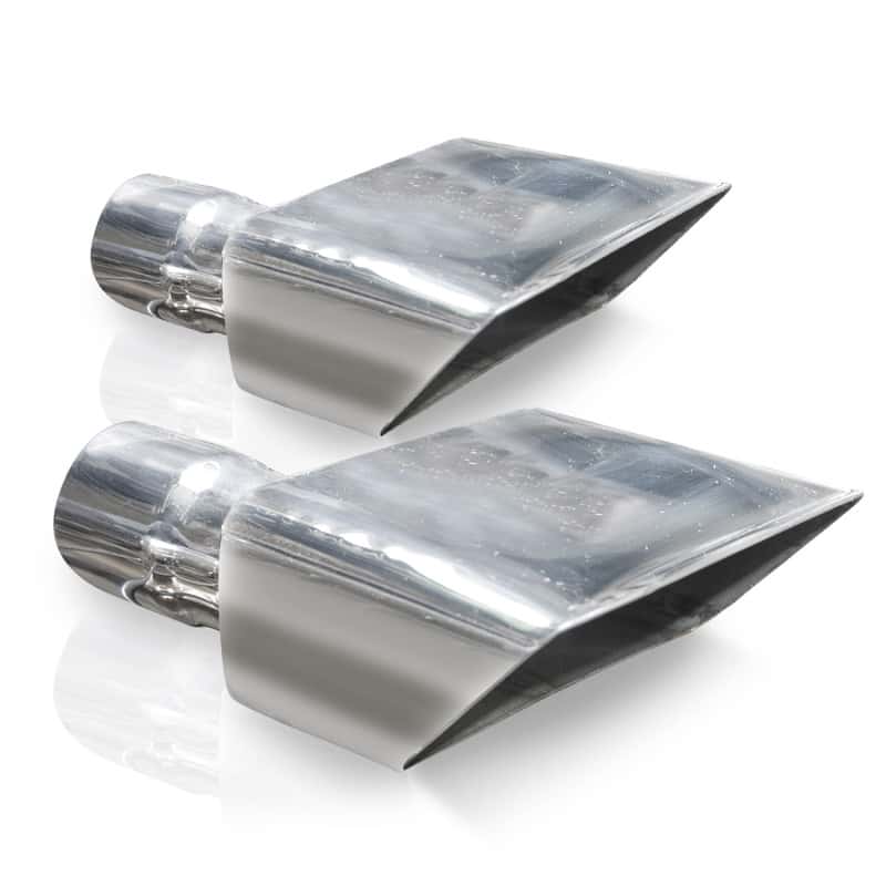 Stainless Works — Stainless Works Hot Rod Box Exhaust Tips 2.25in Inlet - view 1