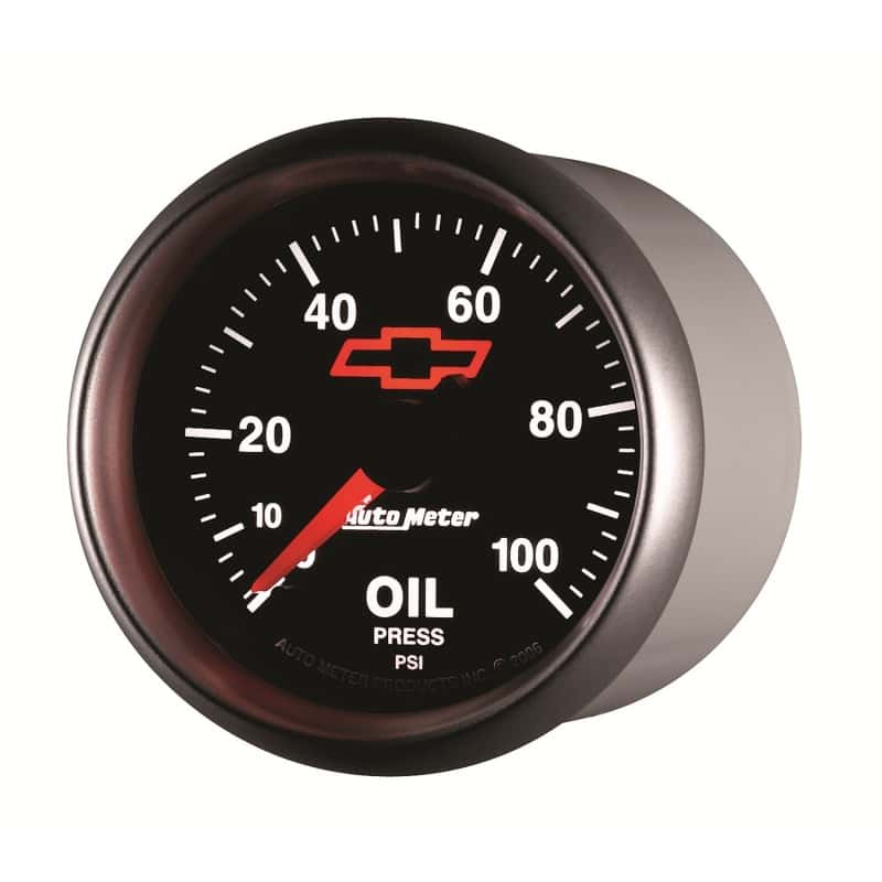 AutoMeter — Autometer GM Bowtie Black 2-1/16in 0-100 PSI Oil Pressure - Stepper Motor
2-1/16" OIL PRESS, 0 - view 7