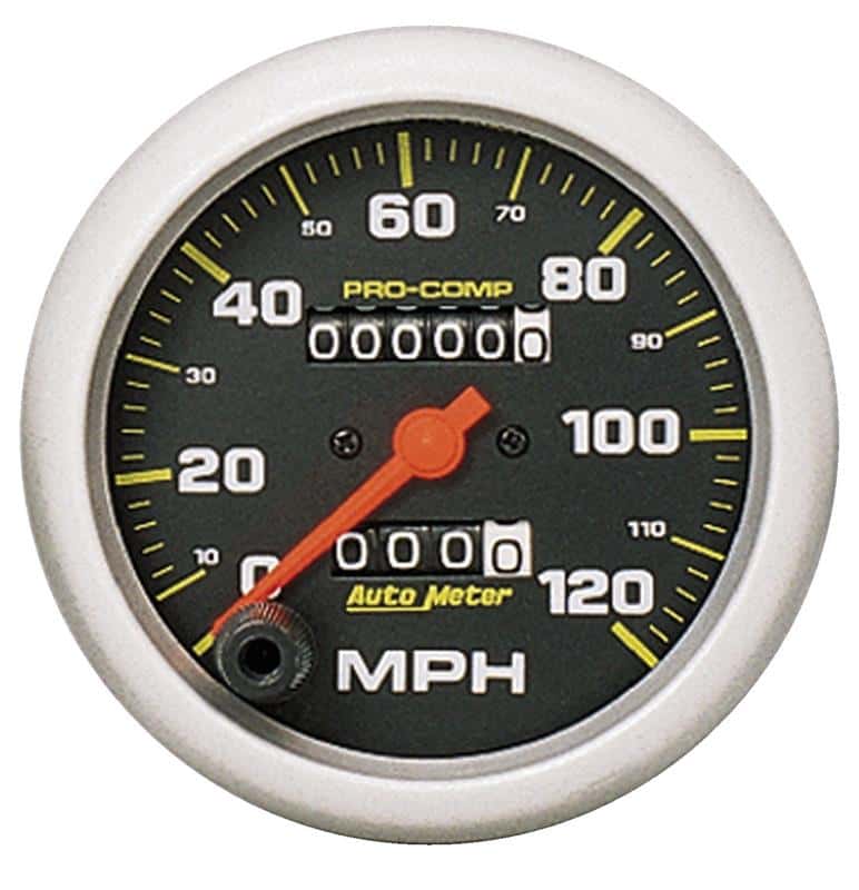 AutoMeter — AutoMeter Gauge Speedometer 3-3/8in. 120MPH Mechanical Pro-Comp
3-3/8" SPEEDO, 120 M - view 1