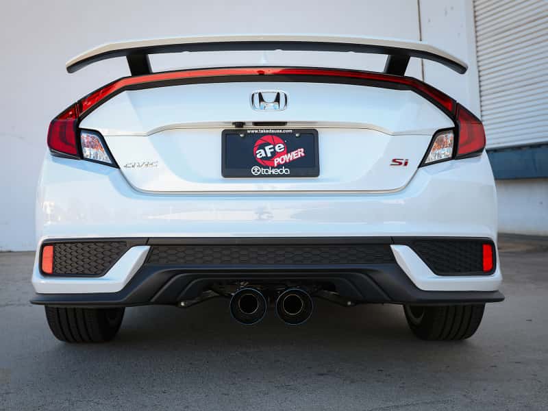aFe — aFe Takeda 2.5in 304SS Cat-Back Exhaust System 17-20 Honda Civic SI Coupe L4-1.5L (t) - BL Flame Tip
Cat-Back Exhaust - view 5