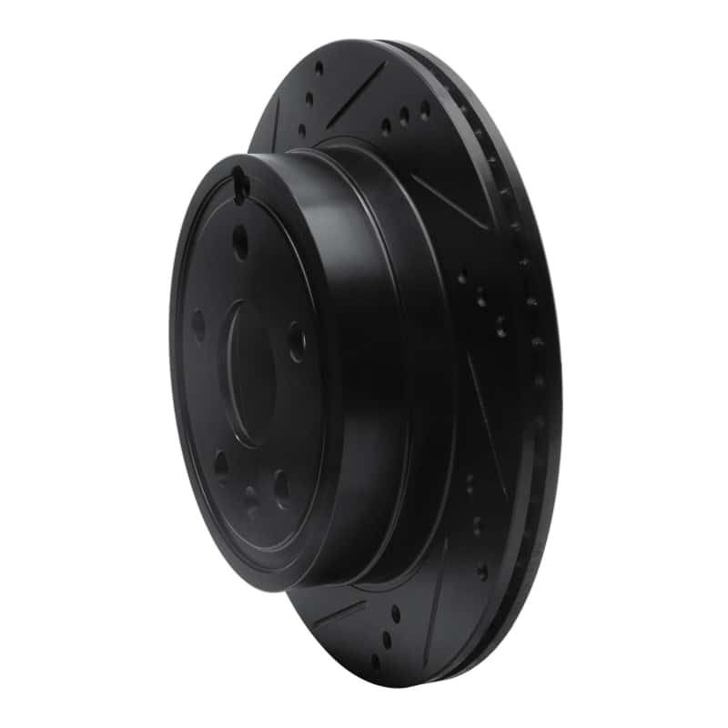 R1 Concepts — R1 10-17 Chevrolet Equinox Rear Left Drilled & Slotted Black Brake Rotor
R1 Brake Rotor Drill - view 2