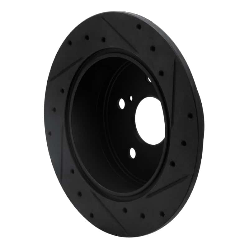 R1 Concepts — R1 07-12 Lexus ES350 Rear Left Drilled & Slotted Black Brake Rotor
R1 Brake Rotor Drill - view 4