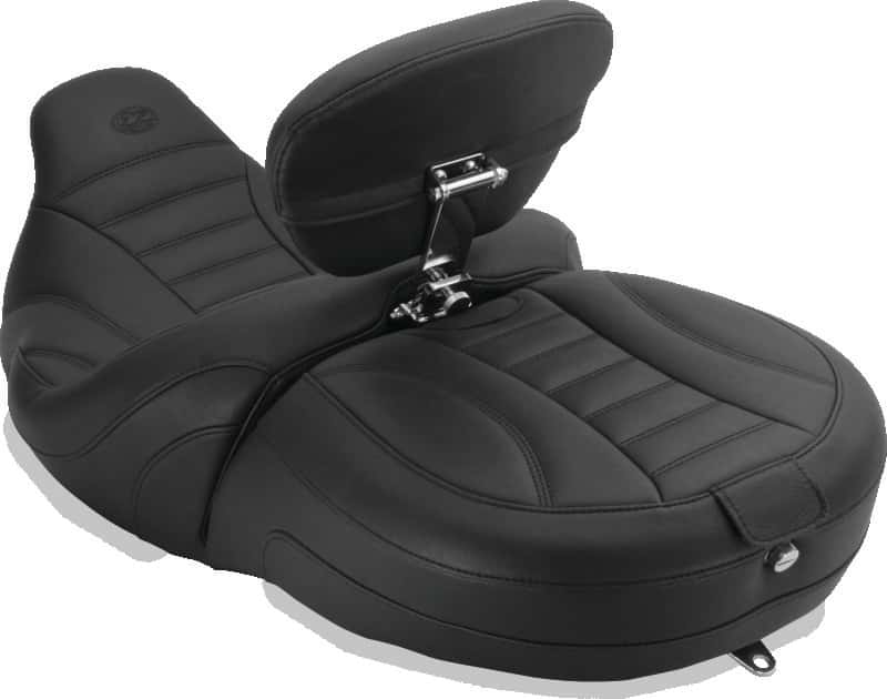 Mustang Motorcycle — Mustang 00-08 Honda VT1100 Sabre, 97-08 Spirit, 87-97 Shadow, Ace 95-01 DayTripper 1PC Seat - Black - view 2