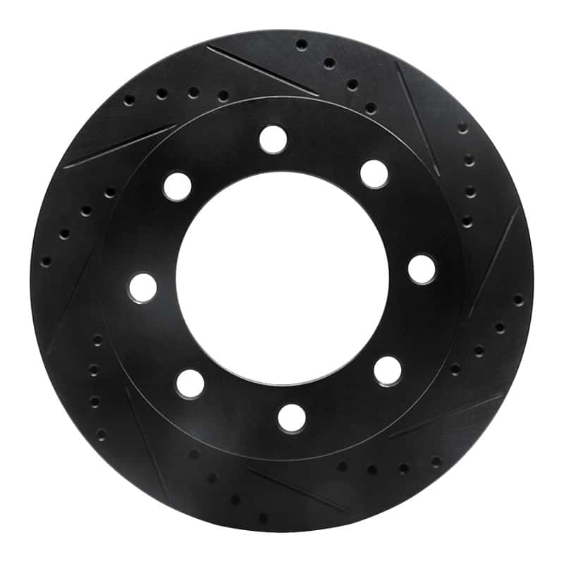 R1 Concepts — R1 99-99 Ford F-250 4WD (Super Duty) Front Right Drilled & Slotted Black Brake Rotor
R1 Brake Rotor Drill - view 1