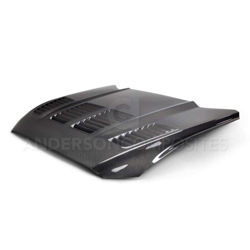 Anderson Composites — Anderson Composites 15-17 Ford Mustang (Excl. GT350/GT350R) Type-TW Double Sided Hood - view 2