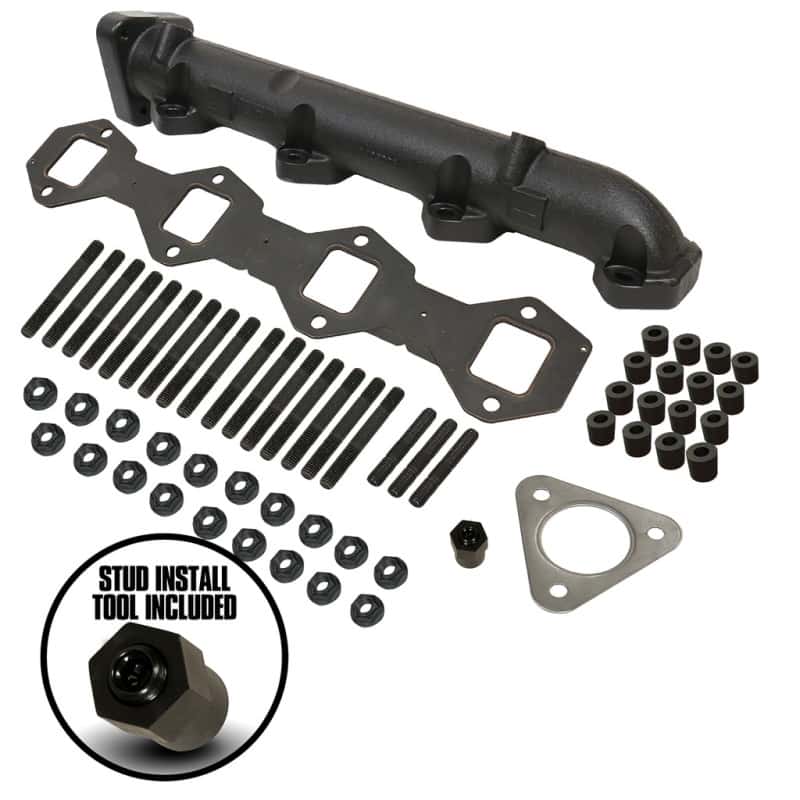 BD Diesel — BD Diesel Driver Side Exhaust Manifold Kit - Ford 2011-2016 F250/F350 6.7L PowerStroke
EXHAUST MANIFOLD - view 7