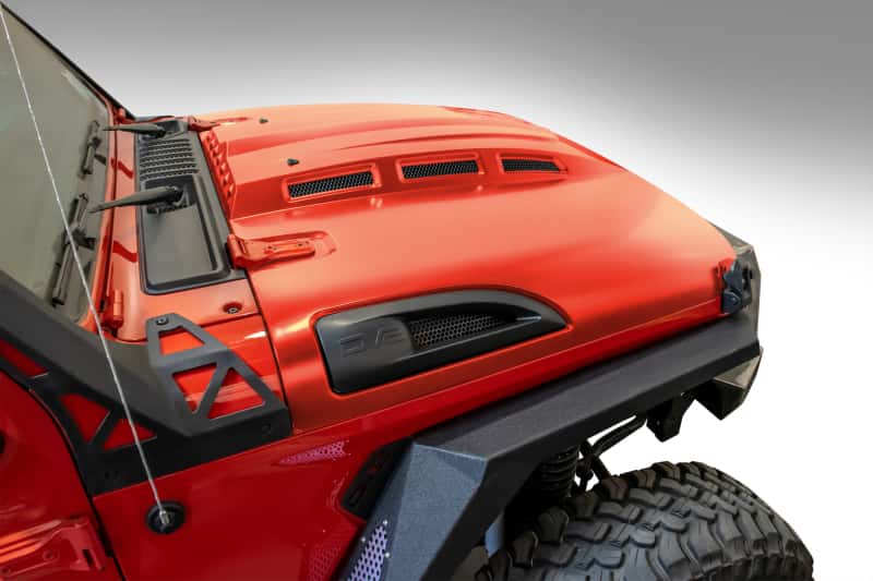 DV8 Offroad — DV8 Offroad 18+ Jeep JL Heat Dispersion Hood - Primer Black
Hood - view 18