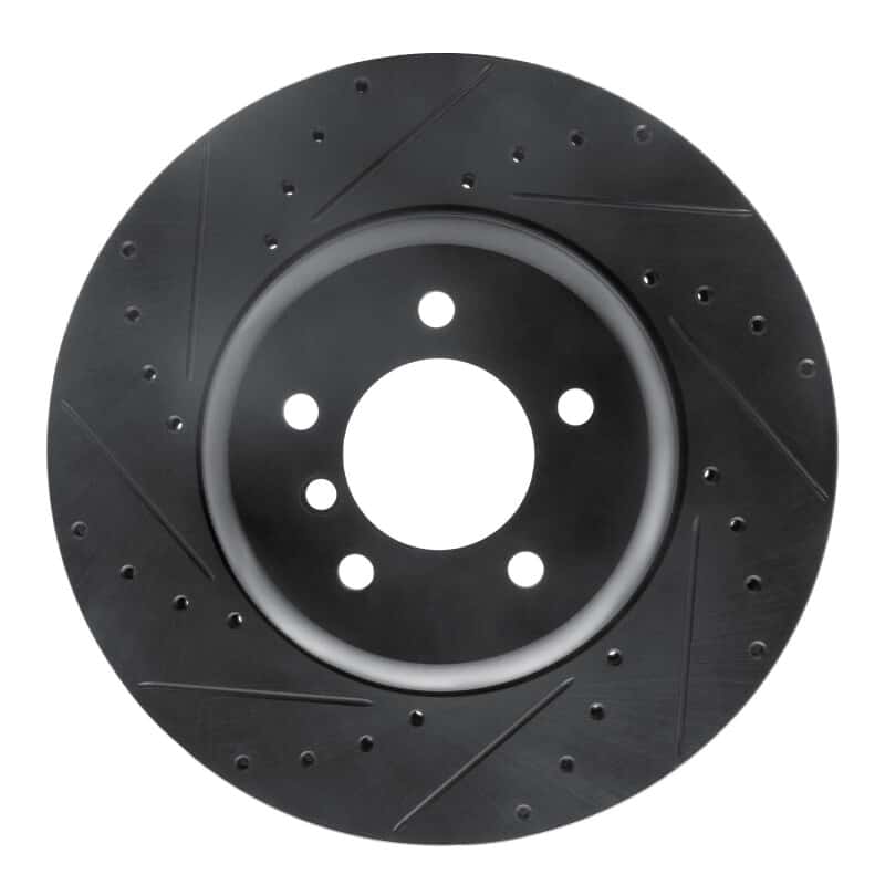 R1 Concepts — R1 11-16 BMW Z4 Front Left Drilled & Slotted Black Brake Rotor
R1 Brake Rotor Drill - view 1