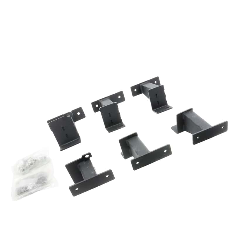 Go Rhino — Go Rhino 18-24 Jeep Wrangler JLU 4dr Brackets for Dominator Xtreme Frame Slider - Tex. Blk
Dominator Brackets - view 1