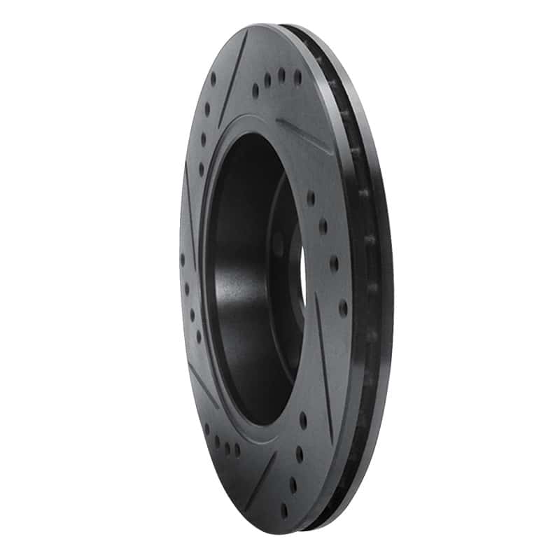R1 Concepts — R1 85-91 Audi 200 Quattro Rear Right Drilled & Slotted Black Brake Rotor
R1 Brake Rotor Drill - view 4