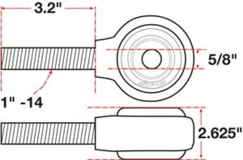 SPC Performance — SPC Performance xAxis Rod End Ball Joint
CROSSAXIS ROD END
XAXIS JOINT - view 4