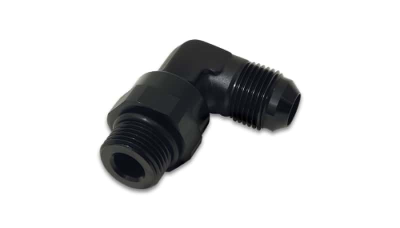 Vibrant — Vibrant -10AN Male Flare to Male -8 ORB Swivel 90 Degree Adapter - Anodized Black
-10AN-8ORBMale90Deg - view 1