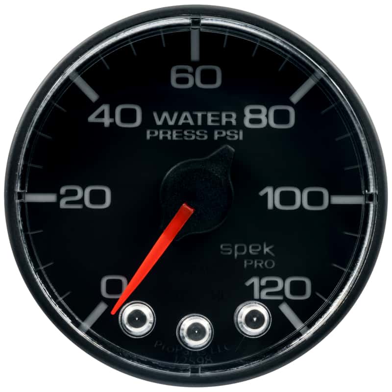 AutoMeter — Autometer Spek-Pro Gauge Water Press 2 1/16in 120psi Stepper Motor W/Peak & Warn Blk/Blk
GA 2" WP 120 BFB SPK - view 1