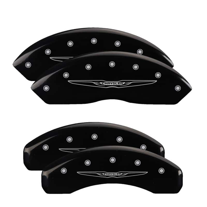 MGP — MGP 4 Caliper Covers Engraved Front & Rear Style 2/Chrysler Wing Black finish silver ch
Caliper Covers - view 1