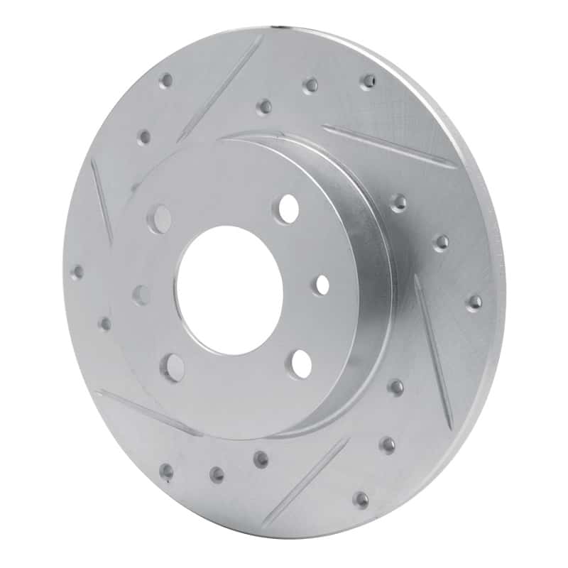 R1 Concepts — R1 2009-2019 Fiat 500 (USA/Canada) Rear Left Drilled & Slotted Silver Brake Rotor
R1 Brake Rotor Drill - view 2
