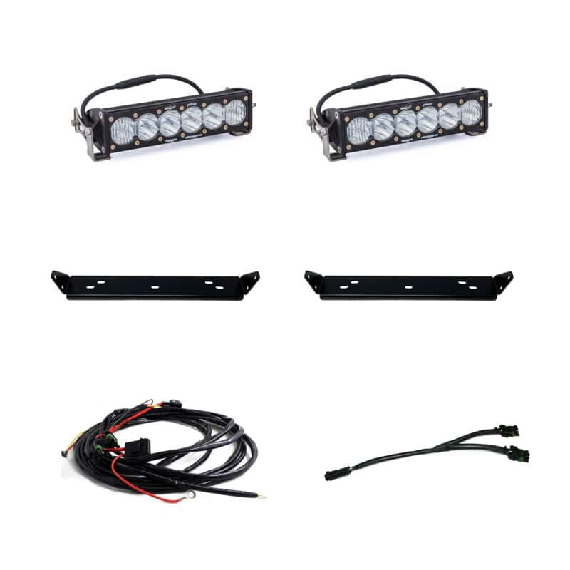 Baja Designs — Baja Designs 2021+ Ford Raptor OnX6 Behind Grill Kit -10in. Clear D/C - view 1