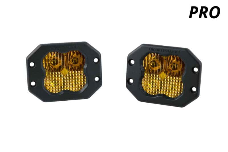Diode Dynamics — Diode Dynamics SS3 Pro ABL - Yellow SAE Fog Flush (Pair) - view 2