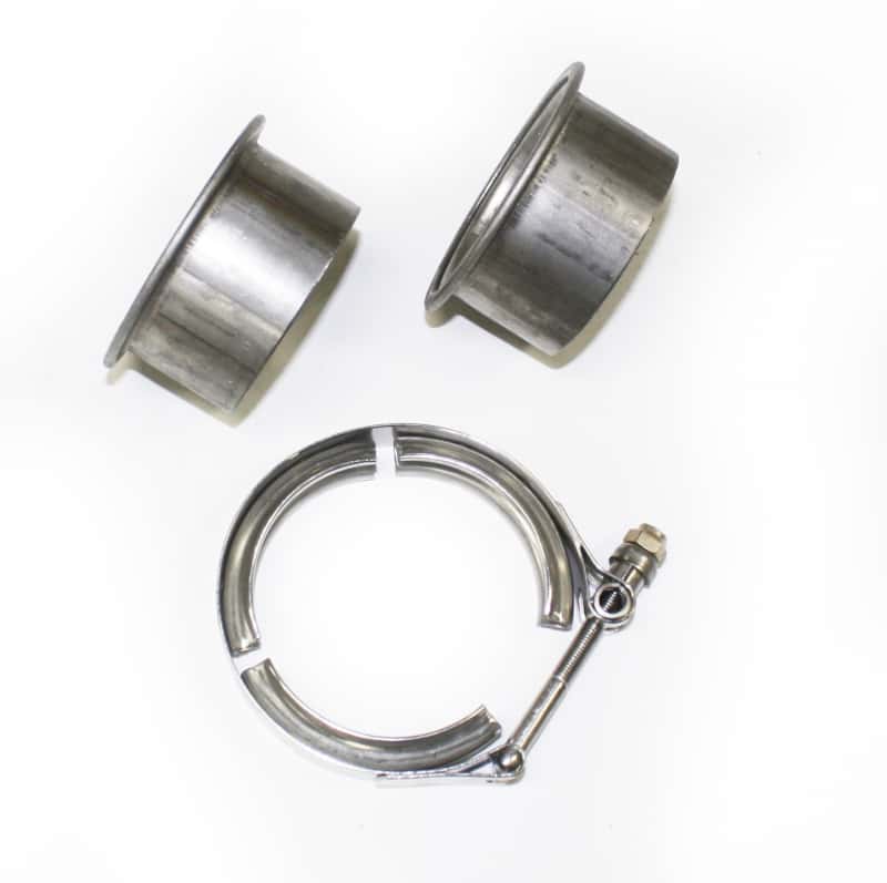JBA — JBA 2.5in Stainless Steel V-Band Clamp & Flanges
V-Band clamp/flange - view 1