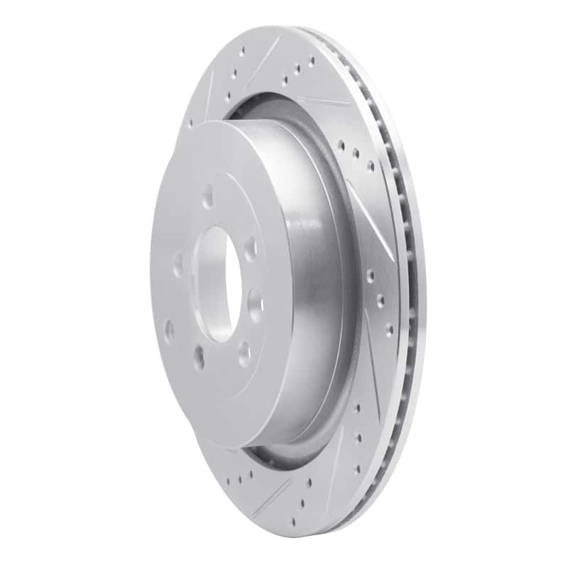 R1 Concepts — R1 05-16 Land Rover Discovery (Latin America) Rear Left Drilled & Slotted Silver Brake Rotor
R1 Brake Rotor Drill - view 2