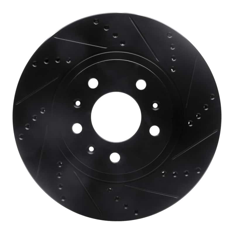 R1 Concepts — R1 03-07 Cadillac CTS Front Right Drilled & Slotted Black Brake Rotor
R1 Brake Rotor Drill - view 1