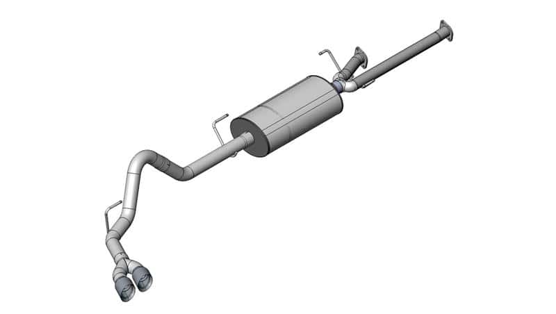 CORSA Performance — Corsa 2011-2021 Toyota Tundra Double Cab/Crew Max 5.7L V8 Polished Sport Cat-Back Exhaust
Exhaust - view 1