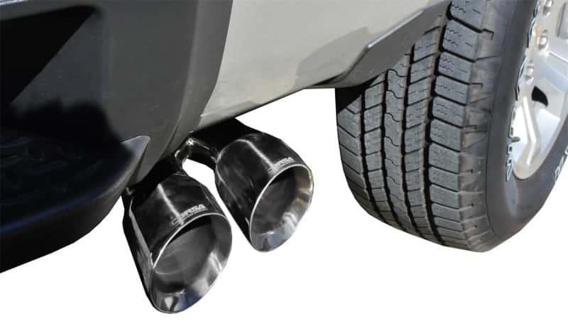 CORSA Performance — Corsa 14-19 GMC Sierra/Chevy Silv 1500 Reg. Cab/Std. Bed 5.3L V8 Polished  Single Side CB Exhaust
Exhaust - view 4