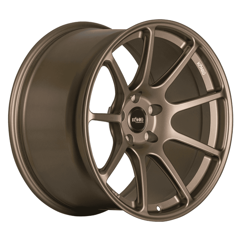 Konig — Konig Forged F5R 18x9 5x112 ET42 Satin Bronze Wheel (Knurled Bead) - view 2