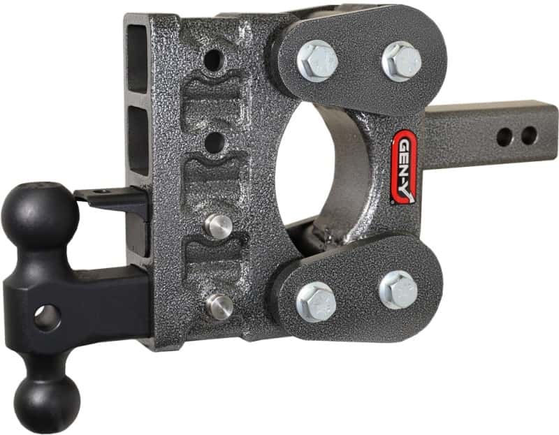 GEN-Y Hitch — Gen-Y The Boss Torsion-Flex 2in Shank 5in Drop 10K Hitch w/GH-031 Dual-Ball/GH-032 Pintle Lock
Drop Hitch - view 2