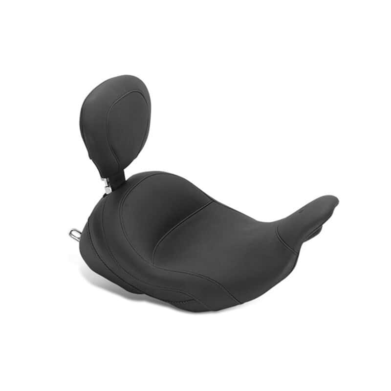 Mustang Motorcycle — Mustang 08-21 Harley Electra Glide Std,Rd Glide,Rd King,Str Glide Lowdow Touring Solo Seat - Black - view 2