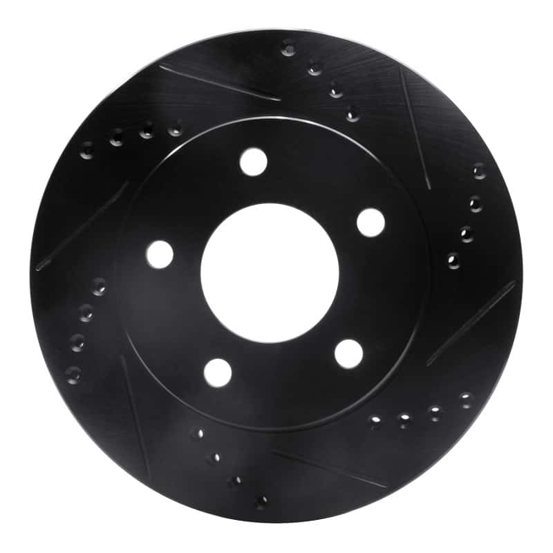 R1 Concepts — R1 83-96 Buick LeSabre Front Right Drilled & Slotted Black Brake Rotor
R1 Brake Rotor Drill - view 1