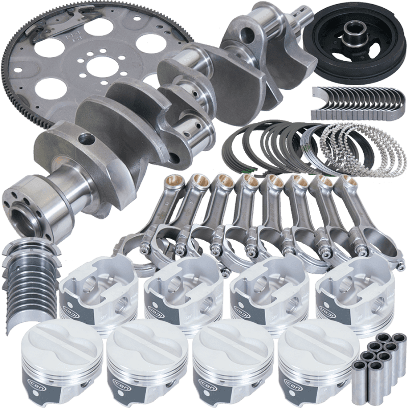 Eagle — Eagle Chevy 350 1Pc 3.750in Crank 5.700in I-Beam Rod 4.060in Pistons 153 Tooth FP Balanced Assembly
Bal Str & Strip Assy - view 1