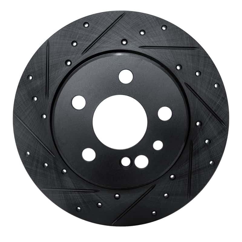 R1 Concepts — R1 91-99 Mercedes-Benz S320 Rear Right Drilled & Slotted Black Brake Rotor
R1 Brake Rotor Drill - view 1
